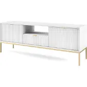 Furniture24 Fernsehschrank Nova RTV154 Unterschrank Lowboard 2 türen 1 Schublade Weiß