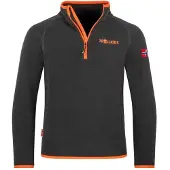 TROLLKIDS - Kid's Nordland Half Zip - Fleecepullover Gr 116 schwarz