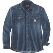 Carhartt Montana Relaxed Fit Denim Long-Sleeve Snap Front Hemd