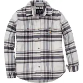 Carhartt Tencel Fiber Series Relaxed Fit Long-sleeve Flannel Shirt chalk (A35) S REG