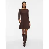 Vila Vivaluni Kurzes Strickkleid