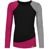 Grüezi Bag Woodwool Longsleeve Lady Phillippa black-raspberry red (1006) XL