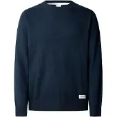 Pepe Jeans für Herren. PM7000106 Marineblauer André Rundhalspullover (S), Lässig, Baumwolle