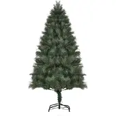 HOMCOM 180 cm Weihnachtsbaum Künstlich Dichte Zweige für Weihnachtsfest