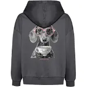 GreenBomb - Dog Coffee Mello - Hoodie Gr XS grau/blau