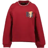 Blue Seven Sweater "Sweatshirt", Mädchen, Gr. 122, rot (3530, bordeaux), 80% Baumwolle, 20% Polyester, normal normal, Rundhals, gerader Abschluss, Sweatshirts Sweater