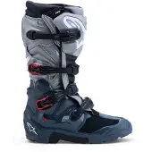 Alpinestars Tech 7 Enduro Drystar Stiefel Dark Gray Mid Gray Bright Red