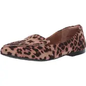 A. Essentials Damen Flacher Loafer, Rosé Leopardenmuster, 39.5 EU