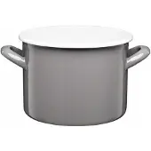 Galicja Gordon Topf Emailliert 18 cm 3,4 Liter Grau