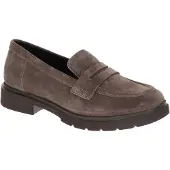 Gabor Mokassin 4001.01.004, Velourleder, Braun - Taupe, Weite G 41