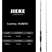 OEM Angelrute, leichtes Design, schnelle Aktion Leistung, JIEKE-862MHC