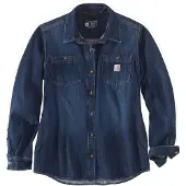 Carhartt Hemd Midweight Denim Shirt Damen Zion-XL