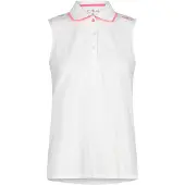 CMP Ärmellos Stretch-Piqué-Poloshirt Damen