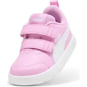 Puma 1100000002199 "COURTFLEX V3 V INF", Mädchen, Gr. 24, rosa (mauve glow, weiß), Synthetik, unifarben, Schuhe 1100000002199, für sportliche Aktivitäten, mit Textil-Innenmaterial, knöchelhoch