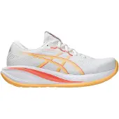 Asics Laufschuh "GEL-CUMULUS 28", Damen, Gr. 39, weiß, orange glow, Synthetik, Schuhe Laufschuh, sportlicher Stil, leicht profiliertes Laufsohlenprofil, Schnürung