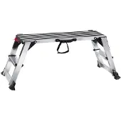 Markenlos Aluminium Werkbank - Klappbar, 100x30x48cm, 200kg, Silber