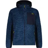 CMP Herren Fleecejacke MAN JACKET FIX HOOD 35P3027-33NU 56 - Bluestone-B.Blue - 56
