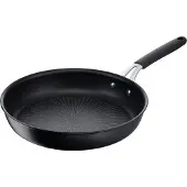 Lagostina 012165040124, Rund, Wok-/Bratpfanne, Schwarz, Titan, Aluminium, Keramik, Elektro, Gas, Halogen, Induktion