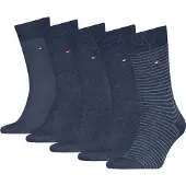 Tommy Hilfiger Socken , Herren, Gr. 39-42, jeans, Obermaterial: 66% Baumwolle, 32% Polyamid, 2% sonstige Fasern, Socken Socken, mit Geschenkbox