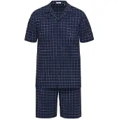 Seidensticker Schlafanzug kurz in navy | Gr.: 60