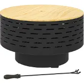 Outsunny 3-in-1 Feuerschale Ø60 x 39cm Feuerstelle mit Edelstahl-Grillrost