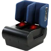 HOMCOM 2-in-1 Fußmassagegerät & Ottoman mit Wärme, Blau und Schwarz