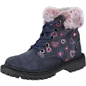 Lico Stiefel "Trendstiefel Asha", Mädchen, Gr. 26, wärmend, blau, Veloursleder, Schuhe Stiefel