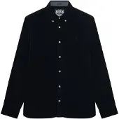 Superdry für Herren. M4011044A Classic Needle Hemd marineblau (XXL), Lässig, Kord, Langarm