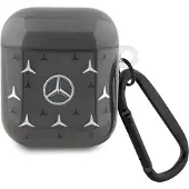 Mercedes Large Star Pattern - Etui AirPods 1/2 gen (czarny)