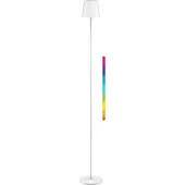 Goobay kabellose LED-Stehleuchte XL 122 cm RGBW weiß