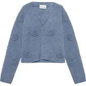 Minymo Cardigan Knit moonlight blue (7900) 122