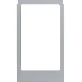 Hager Großer eckiger Aluminium-Design-Rahmen - WD2253