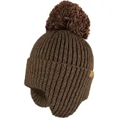 Maximo - Kid's Mini-Mütze mit Pompon - Mütze Gr 49-51 cm braun
