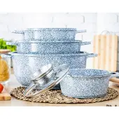 Zilner Marmor-Topfset 8-teilig Induktion Kochgeschirr