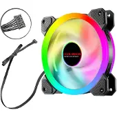 OEM Gehäuselüfter, RGB-Beleuchtung, leiser Betrieb, wie gezeigt, wie dargestellt, RGB