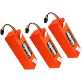 OEM Ersatzbatterie, 12800mAh Kapazität, kompatibel mit elektrischen Kehrmaschinen, 3Stück-12800mah, 14,4 V