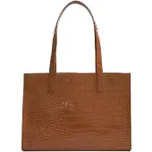 Ted Baker Handtasche Welona Croc Effect Elongated Icon Bag Tan hellbraun