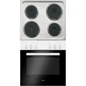 Amica EHE 932 000 W, Versiegelte Platte, 4 Zone(n), Edelstahl, Edelstahl, Drehregler, 58 cm