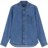 Lee 112386366 Denim Regular Fit Langarmhemd