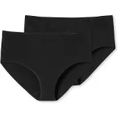 Schiesser Unterwäsche Damen 174384 95/5 Black (2er Set)-XXL