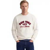 Gant für Herren. 2067153 Beigefarbener Kapuzenpullover mit saisonalem Design (XL), Lässig, Baumwolle