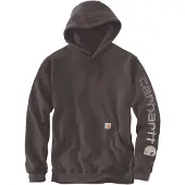 Carhartt Hoodie K288 Logo Sweatshirt Herren Dark Sepia-XS