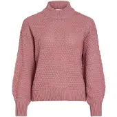 Vila Viliomy Stehkragen Strickpullover