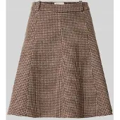 Gant für Damen. 4400276 Hahnentritt-Schwingrock taupe (34), Wolle, Klassisch