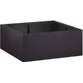 Syfax Stützmauer 4 stk. 100 x 100 x 30 cm Stahl Schwarz