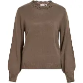 Vila Vinoa Stehkragen Strickpullover