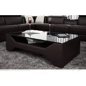 AEA Klassischer Luxus Designer Couchtisch Sofa Wohnzimmer Tisch Leder Tische Glas
