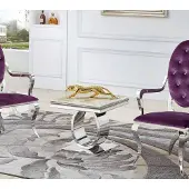 AEA Couchtisch Design Stil Silber Tisch Wohnzimmer Moderne Möbel Edelstahl