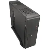 TooQ TQC-3006DU3C, Desktop, PC, Schwarz, micro ATX, Mini-ITX, SGCC, Heimbüro