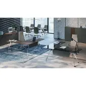 AEA Eckschreibtisch Bürotisch Computertisch Büromöbel Designermöbel Glastisch